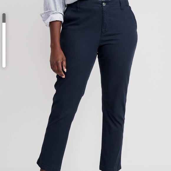 NWT OLD NAVY High-Waisted OGC Chino Pants Color: In The Navy - Picture 5 of 7
